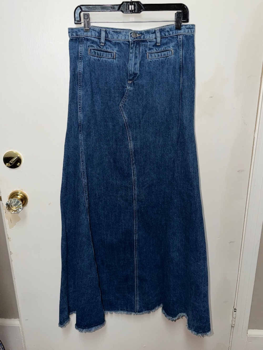 Y2K denim Maxi skirt size 8